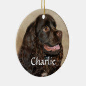 Schokolade Cocker Spaniel Ornament (Rechts)
