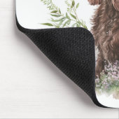 Schokolade Cocker Spanisch mit Schmetterling Mousepad (Ecke)