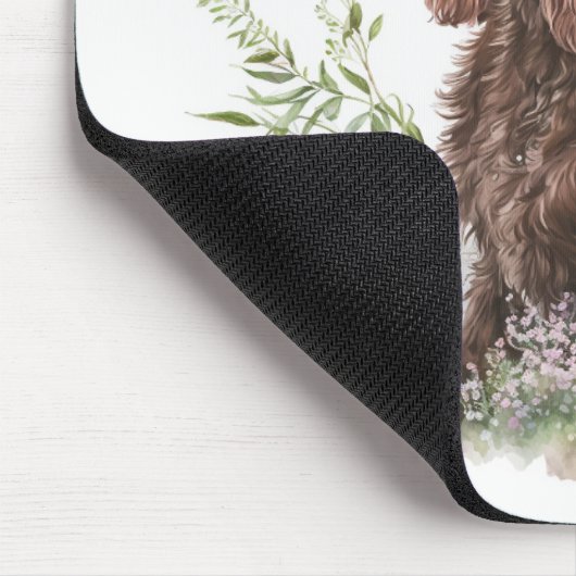Schokolade Cocker Spanisch mit Schmetterling Mousepad (Ecke)