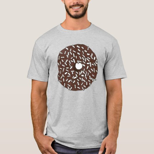 Schokolade Coconut Donut Doughnut Donuts T-Shirt (Vorderseite)