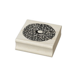 Schokolade Coconut Donut Doughnut Frühstück Briefm Gummistempel