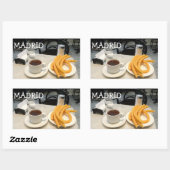 Schokolade con churros Square Sticker (Blatt)