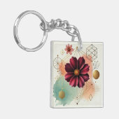 Schokolade Cosmos Geometric Acrylic Schlüsselanhän Schlüsselanhänger (Vorderseite links)