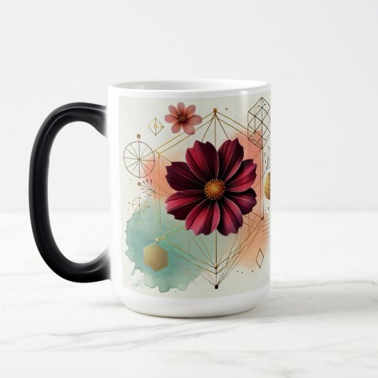 Schokolade Cosmos Tasse Design (Links)
