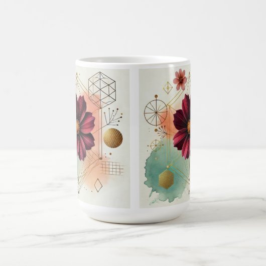 Schokolade Cosmos Tasse Design (Zentrum)