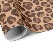 Schokolade Cream Brown Leopard Geschenkpapier (Rolleneckpunkt)