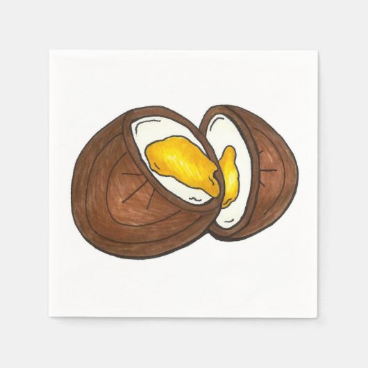 Schokolade Creme Ei Easter Candy Serviette (Vorderseite)