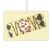 Schokolade Crêpe Pancake Frankreich Französische L Autolufterfrischer (Vorderseite)