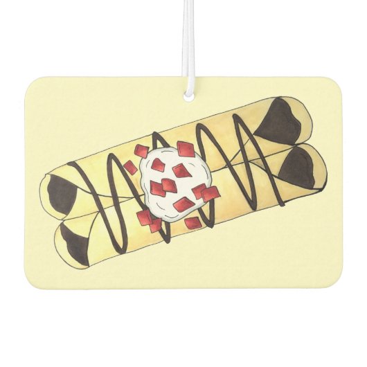 Schokolade Crêpe Pancake Frankreich Französische L Autolufterfrischer (Vorderseite)