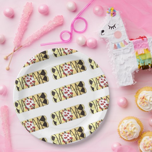 Schokolade Crêpe Pancake Frankreich Französische L Pappteller (Party)