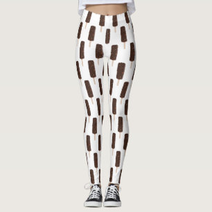 Schokolade Crunch Ice Creme Bar Muster Leggings