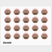 Schokolade Cupcake Liebe Stickers (Blatt)