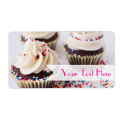 Schokolade Cupcakes Sprinkles Vanilla Zuckerguss (Vorne)