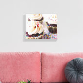 Schokolade Cupcakes Sprinkles Vanilla Zuckerguss Leinwanddruck (Insitu (Wohnzimmer))