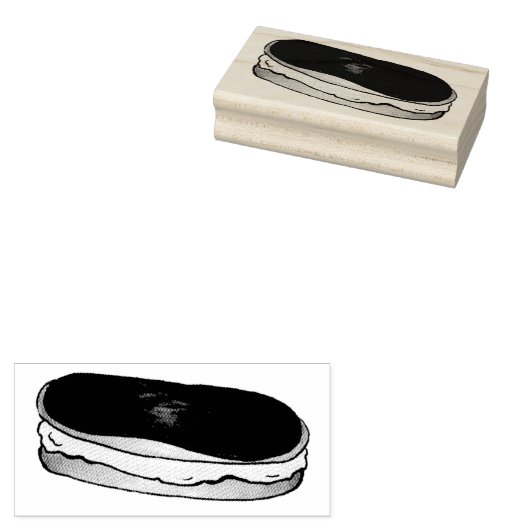 Schokolade Custard Eclair Briefmarke Gummistempel (Stempel)