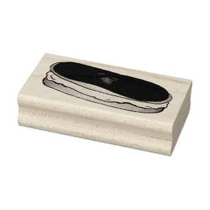 Schokolade Custard Eclair Briefmarke Gummistempel