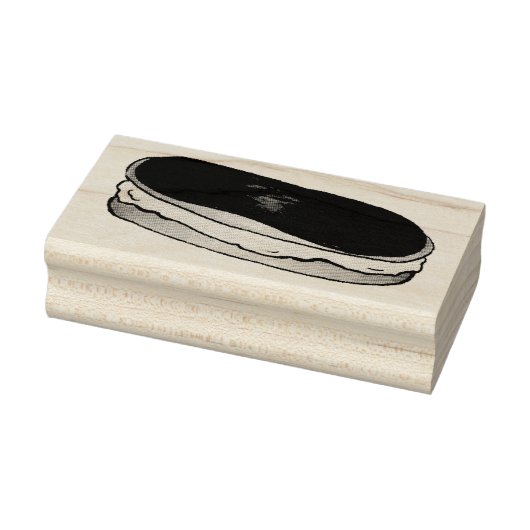 Schokolade Custard Eclair Briefmarke Gummistempel (Stempel)