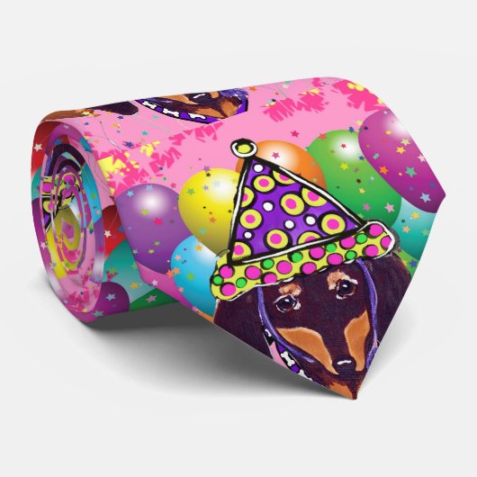 Schokolade-Dackel Krawatte (Gerollt)