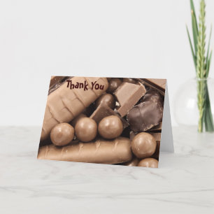 Schokolade Dankeschön Merkkarte Dankeskarte