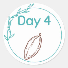 Schokolade Degustationskit Tag 4 Runder Aufkleber