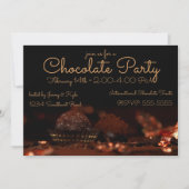 Schokolade Dessert Party Einladung (Vorderseite)