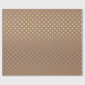 Schokolade Diamond Brown Sepia Gold Metallic Geschenkpapier (Flach)