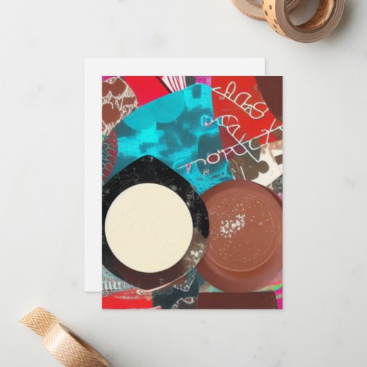 Schokolade Dinge Mitteilungskarten (Vorderseite/Rückseite Beispiel)
