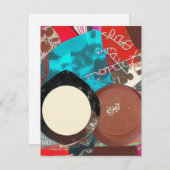 Schokolade Dinge Mitteilungskarten (Vorne/Hinten)