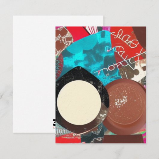 Schokolade Dinge Mitteilungskarten (Vorne/Hinten)