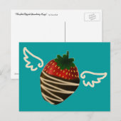 Schokolade-Dipped Strawberry Magic Postcard Postkarte (Vorne/Hinten)