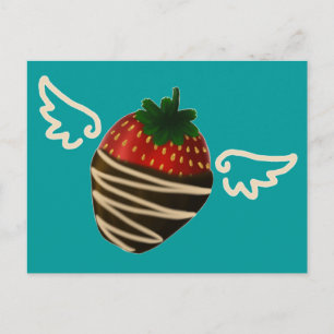 Schokolade-Dipped Strawberry Magic Postcard Postkarte