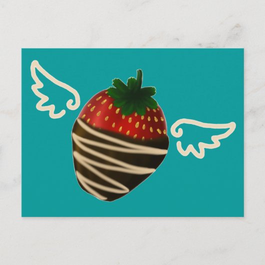 Schokolade-Dipped Strawberry Magic Postcard Postkarte (Vorderseite)