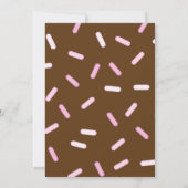 Schokolade Donut 30. Geburtstag Brunch Einladung (Rückseite)