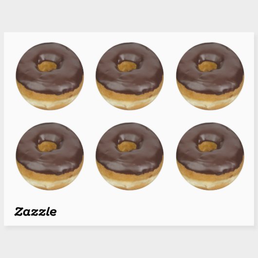 Schokolade Donut Feinschmecker Dessert Stickers (Blatt)