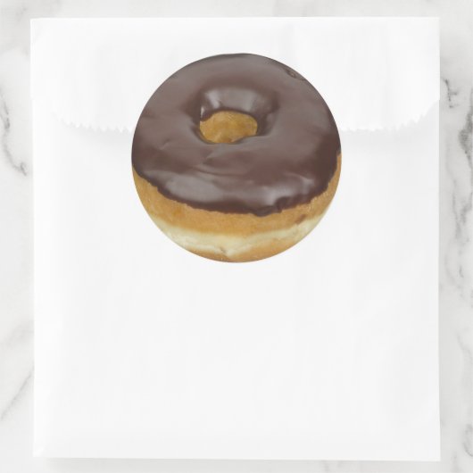 Schokolade Donut Feinschmecker Dessert Stickers (Tasche)