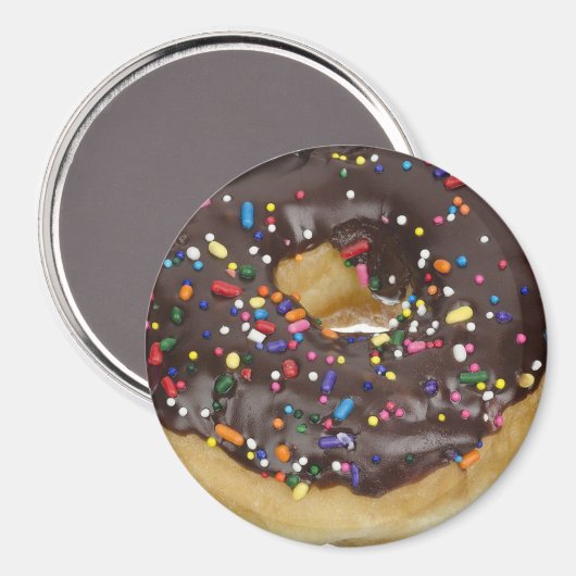 Schokolade Donut Kühlschrank oder Locker Magnet (Vorderseite/Rückseite)