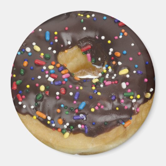 Schokolade Donut Kühlschrank oder Locker Magnet (Vorne)