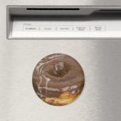 Schokolade Donut Kühlschrank oder Locker Magnet (In Situ (Geschirrspüler))