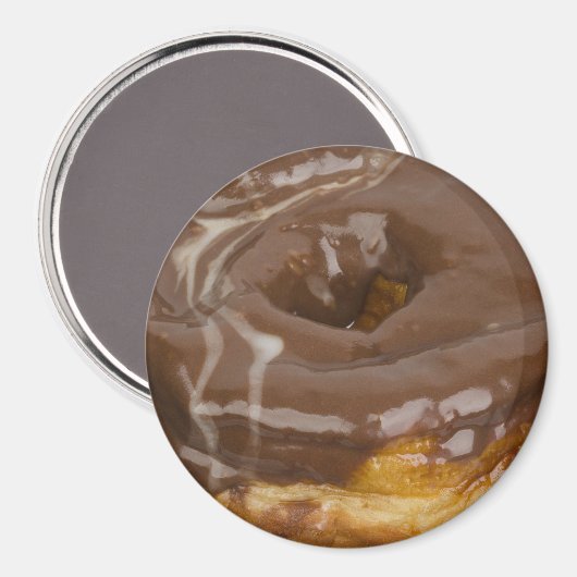 Schokolade Donut Kühlschrank oder Locker Magnet (Vorderseite/Rückseite)