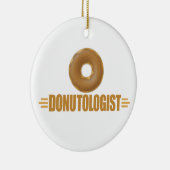 Schokolade Donut Lover Keramikornament (Rechts)