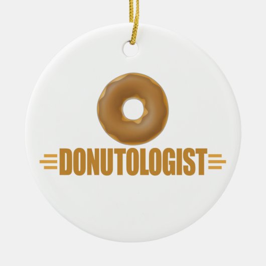 Schokolade Donut Lover Keramikornament (Vorne)