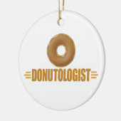 Schokolade Donut Lover Keramikornament (Links)