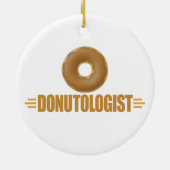 Schokolade Donut Lover Keramikornament (Hinten)
