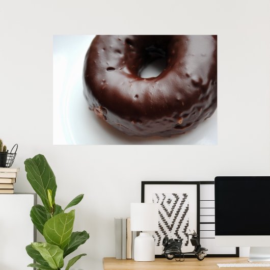 Schokolade Donut Print Poster (Heimbüro)