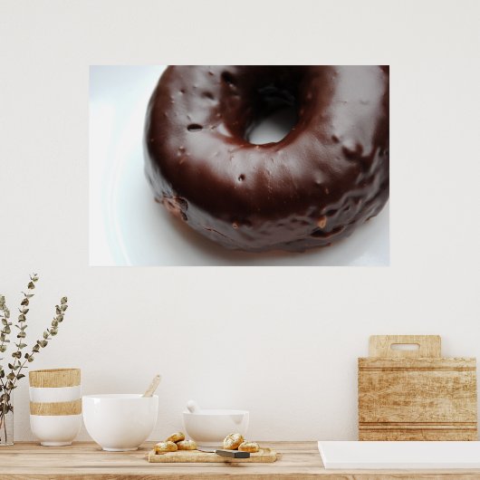 Schokolade Donut Print Poster (Küche)