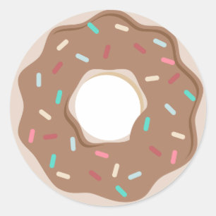 Schokolade Donut Sticker