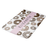 Schokolade Donuts, Karamellabüsse, Icing, Ihr Name Badematte (Schrägansicht)