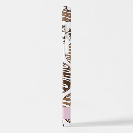 Schokolade Donuts, Karamellabüsse, Icing, Ihr Name iPhone Hülle (Linke Seite)