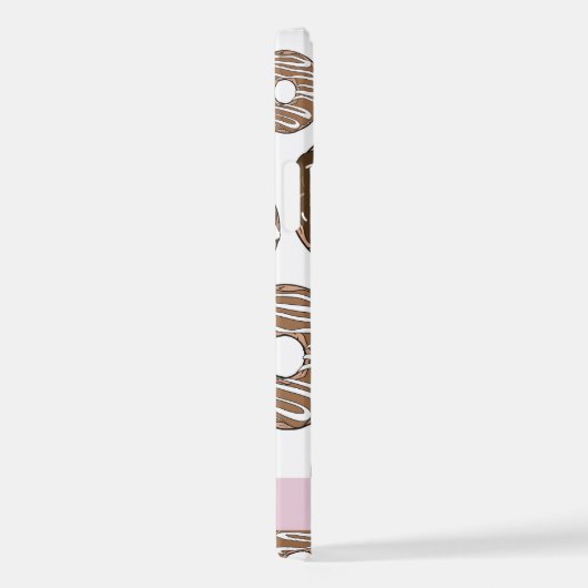 Schokolade Donuts, Karamellabüsse, Icing, Ihr Name iPhone Hülle (Rechte Seite)