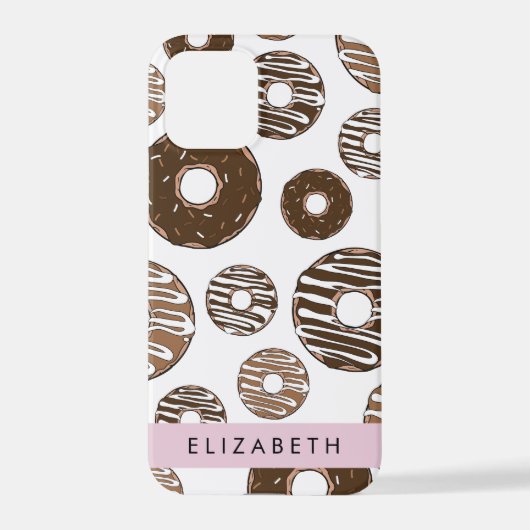 Schokolade Donuts, Karamellabüsse, Icing, Ihr Name iPhone Hülle (Rückseite)